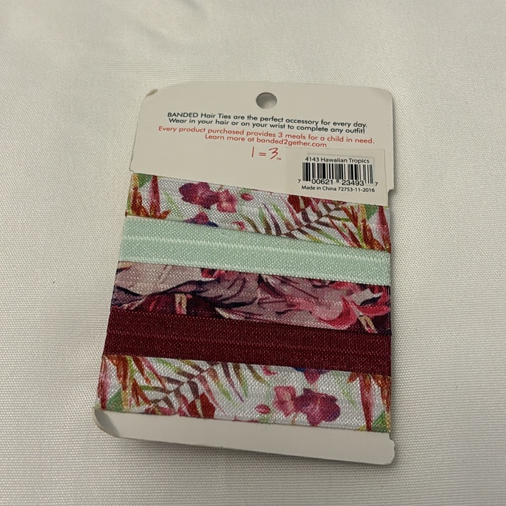 Banded Hair Ties Pack of 5 - Picture 2 of 2